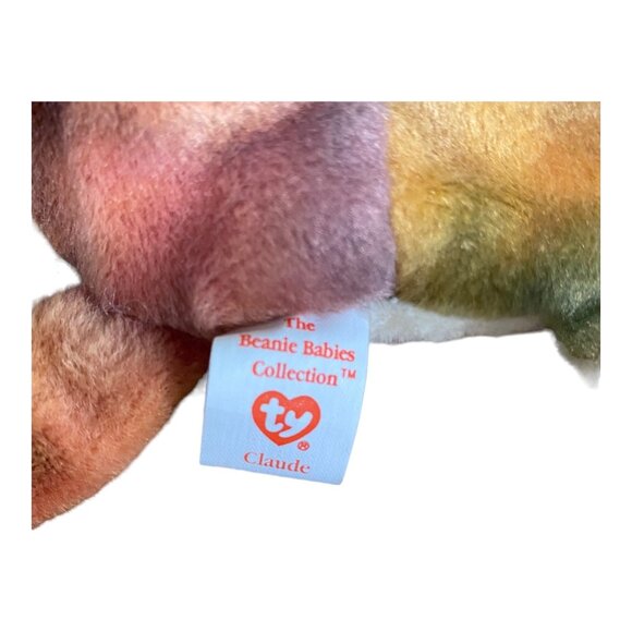 Ty Beanie Baby Claude The Crab Plush Toy Multicolor Retired Collectible 1996 - Picture 9 of 10